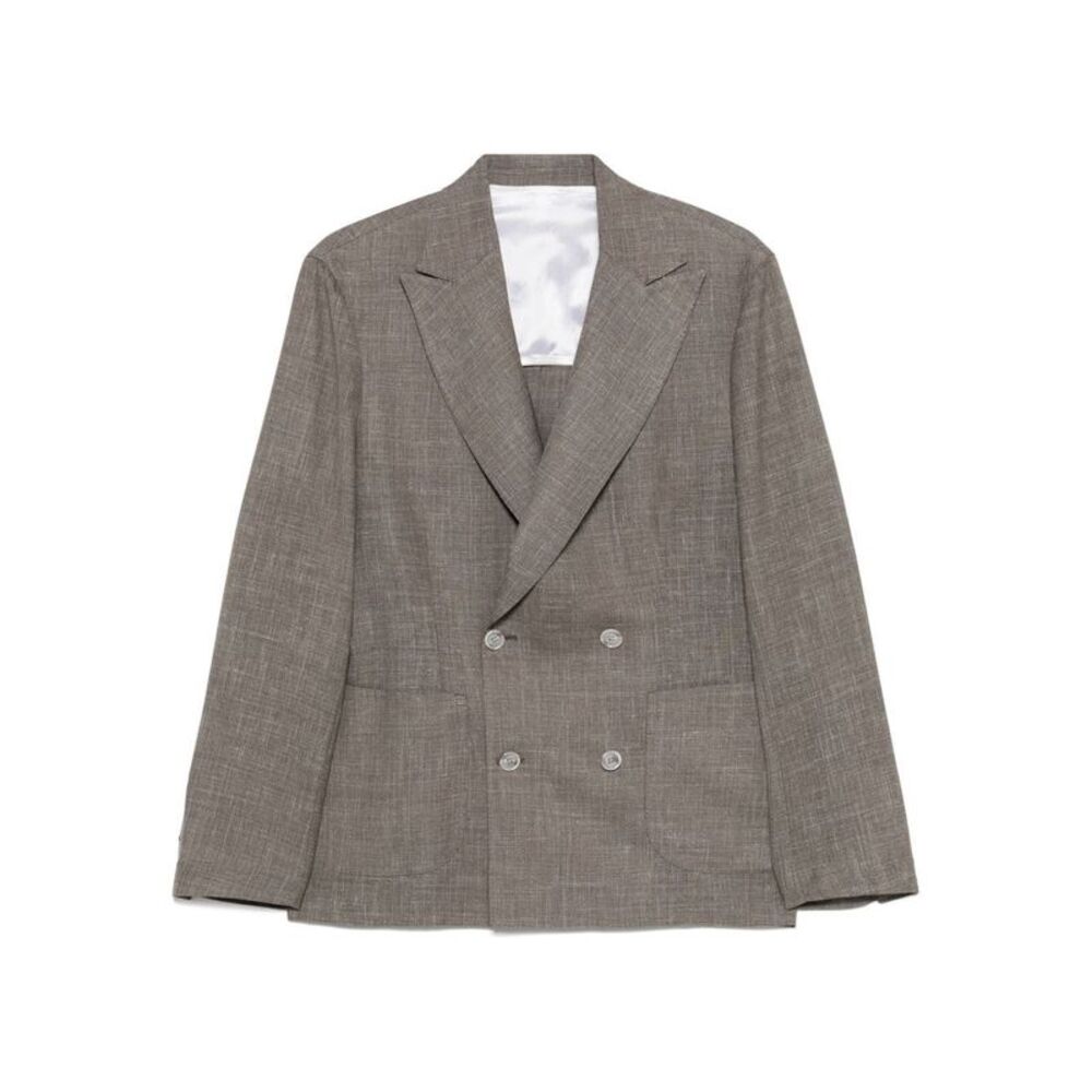 Barba Men Blazer Lana Seta Lino